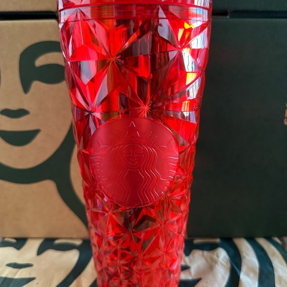 Starbucks Tumbler Red Prism - Holiday 2023 - Venti 24oz - Picture 4 of 5